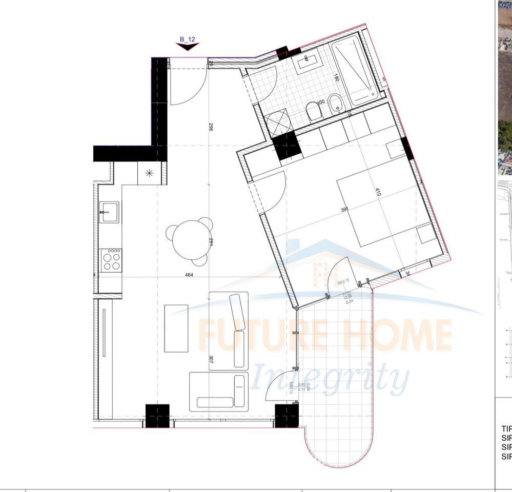 Shitet, Apartament 1+1, Unaza e Re, Tiranë.