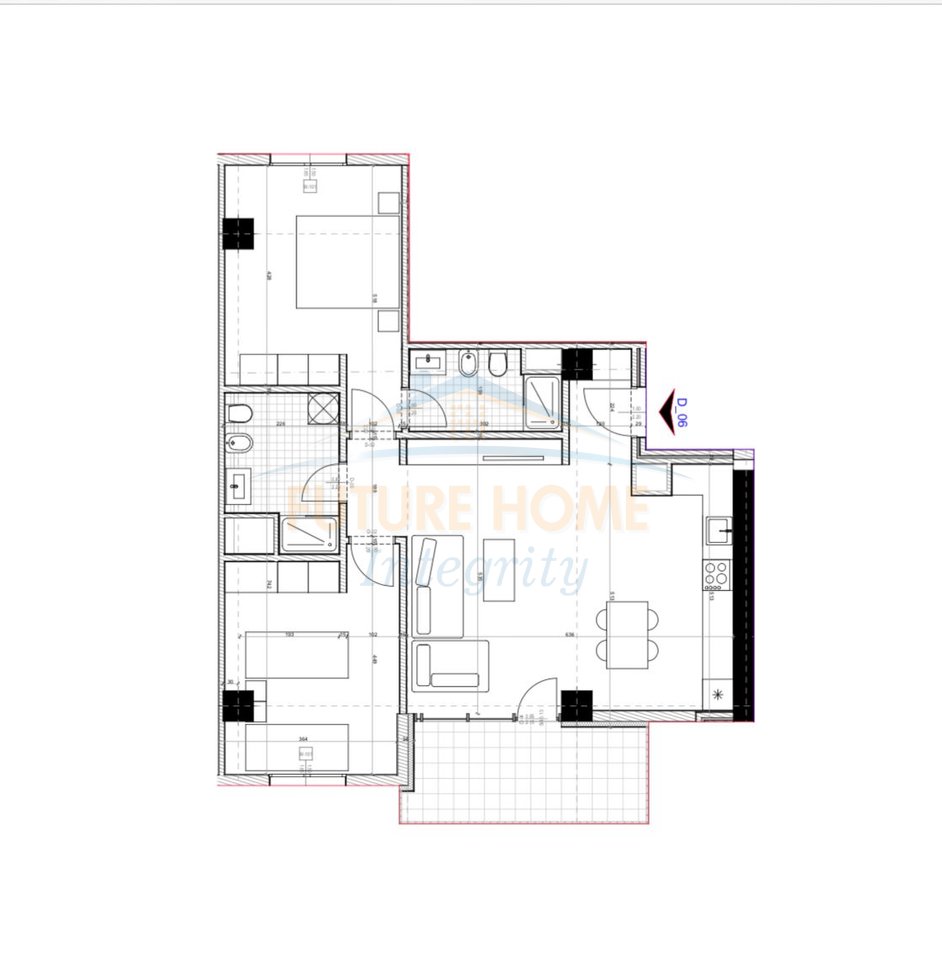 Shitet, Apartament 2+1+2, Unaza e Re, Tiranë.