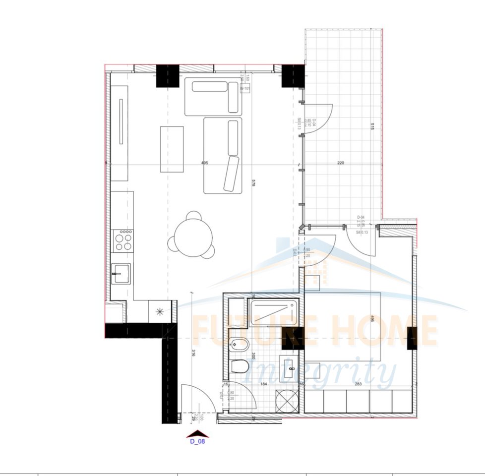 Shitet, Apartament 1+1, Unaza e Re, Tiranë.