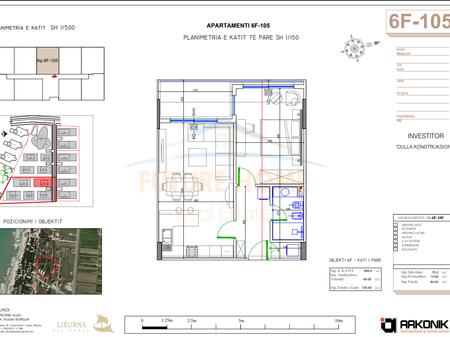 For sale, Apartment 1+1, Residence "Liburna", Mali i Robit