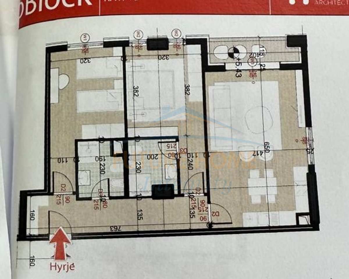 In vendita, appartamento 2+1, Porcelan, Tirana.