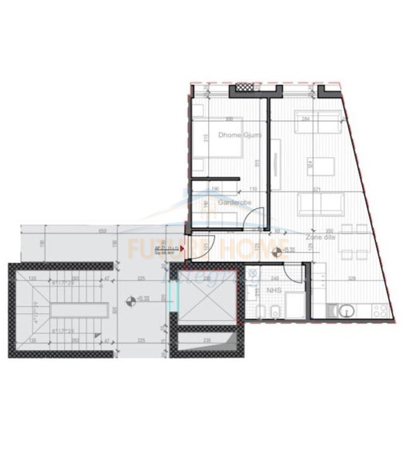 For sale, 1+1 Apartment, New Gate, Tirana.