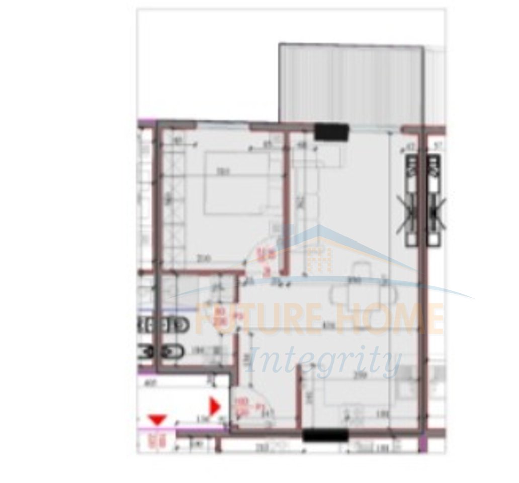 Shitet, Apartament 1+1, Rezidenca Kodra e Liqenit, Paskuqan, Tiranë.