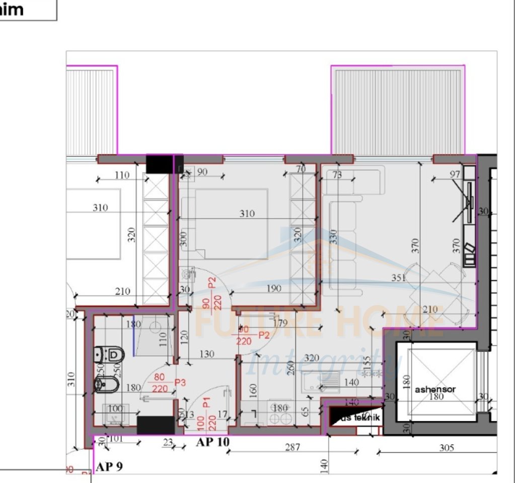 Shitet, Apartament 1+1, Rezidenca Kodra e Liqenit, Paskuqan, Tiranë.
