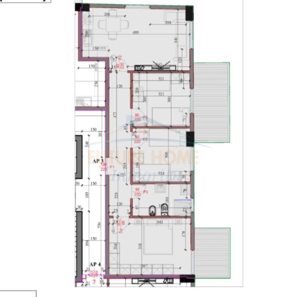 For sale, Apartment 1+1+Veranda, Residence Kodra e Liqenit, Paskuqan, Tirana.