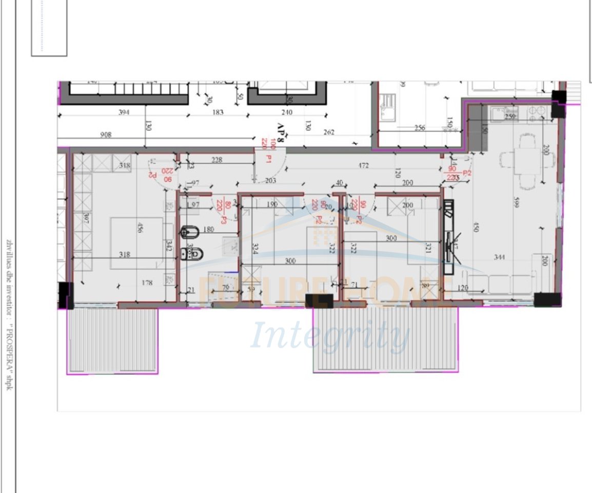For sale, Apartment 1+1+Veranda, Residence Kodra e Liqenit, Paskuqan, Tirana.