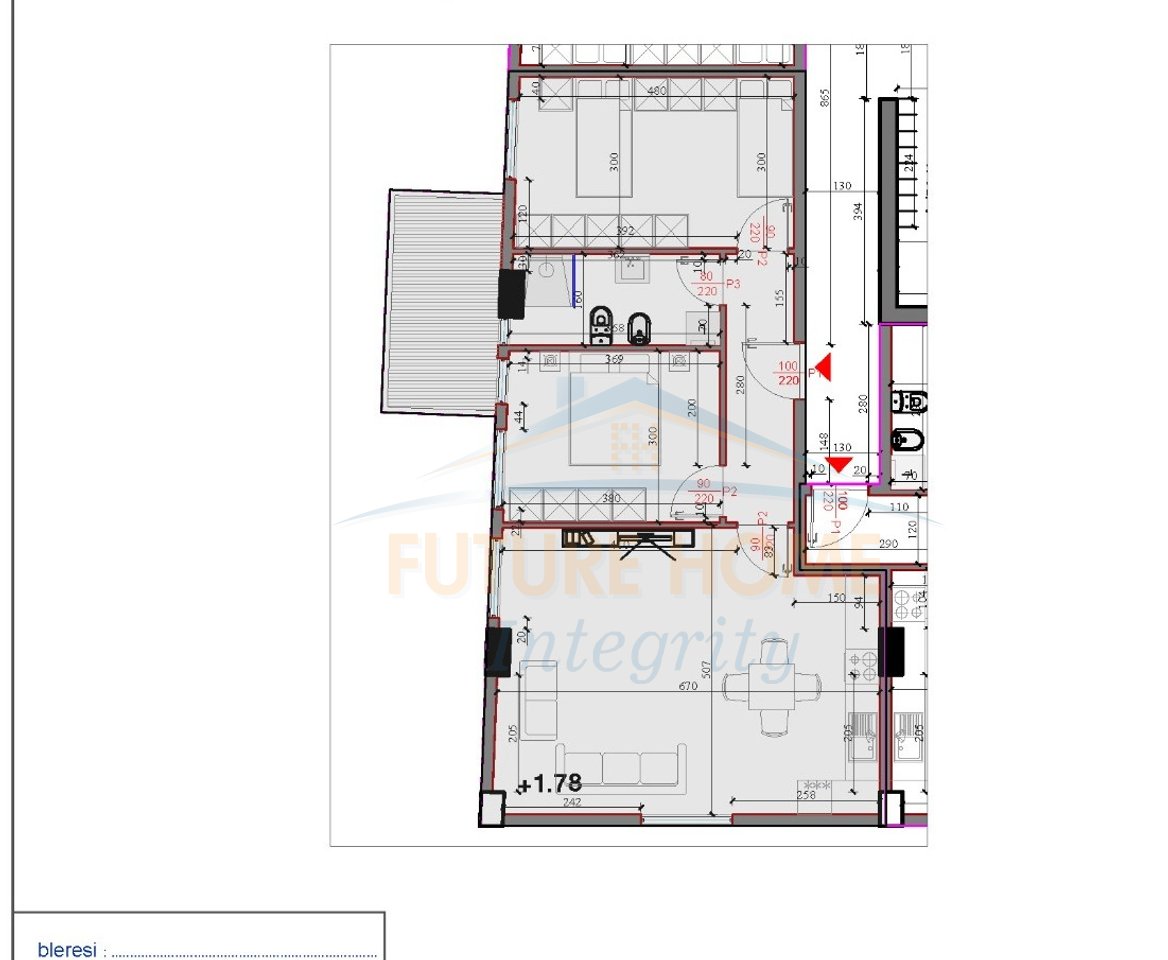 For sale, Apartment 1+1+Veranda, Residence Kodra e Liqenit, Paskuqan, Tirana.