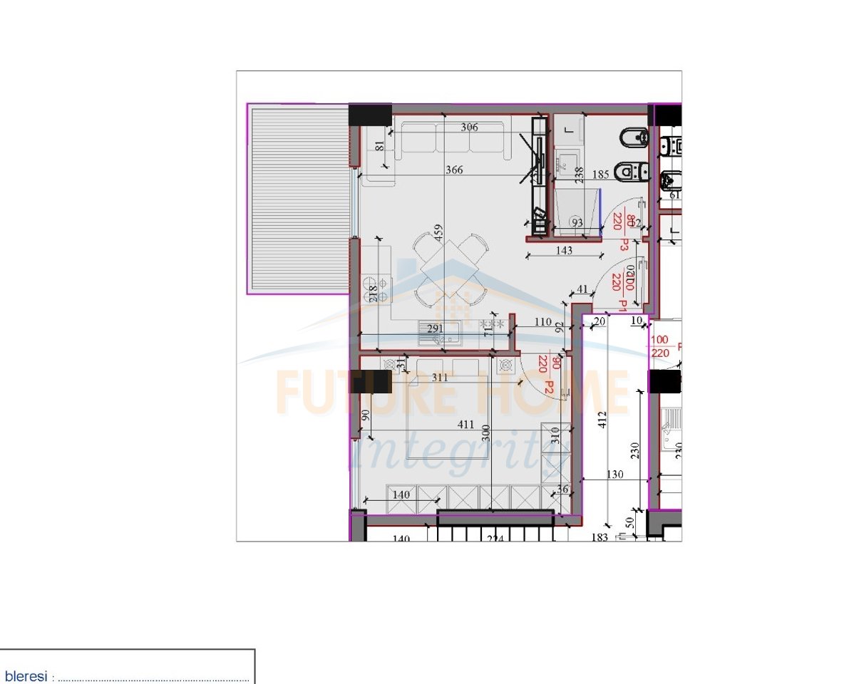 In vendita, Appartamento 1+1, Kodra e Liqenit Residence, Paskuqan, Tirana.