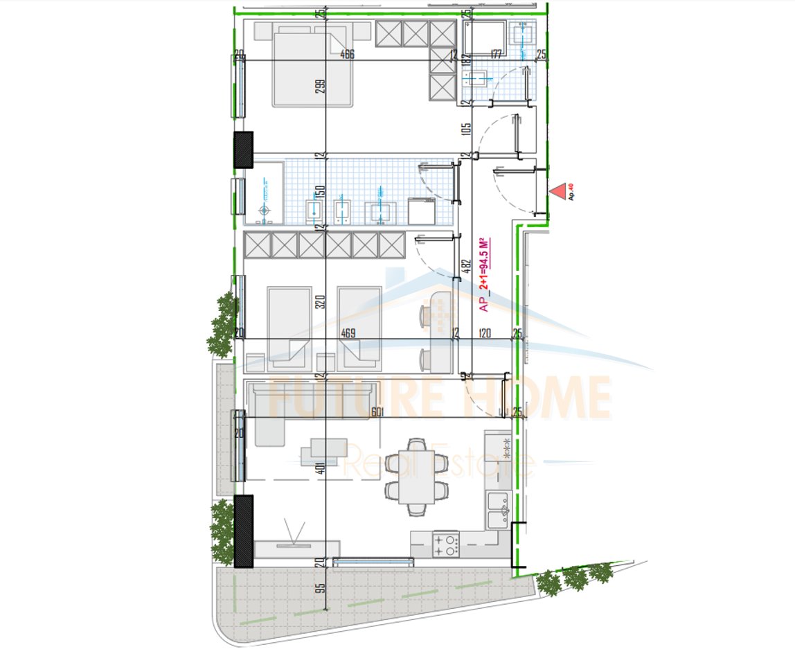 Shitet, Apartament 2+1, Albulena Residence, Paskuqan