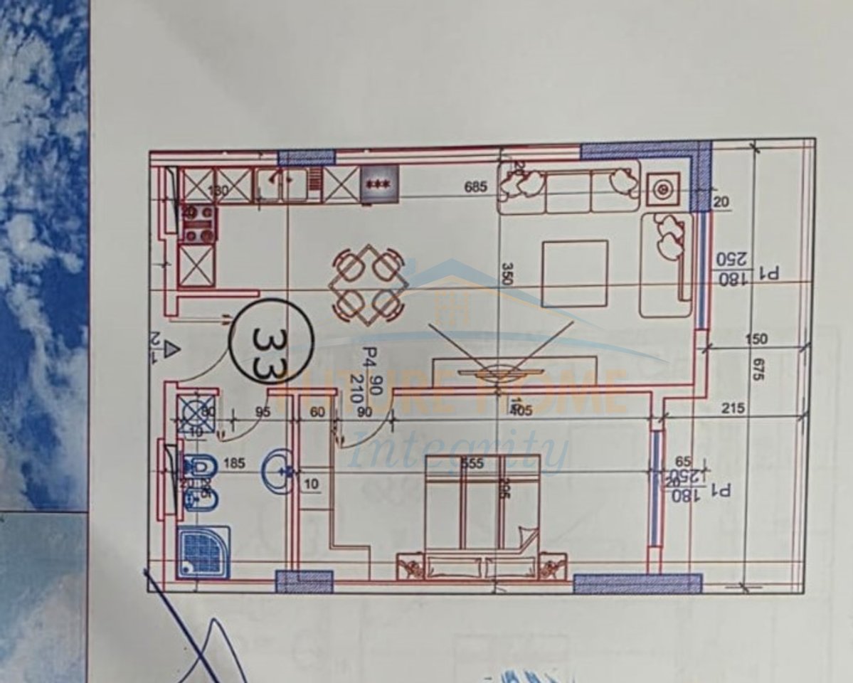 Shitet, Apartament 1+1, Paskuqan, Tiranë.