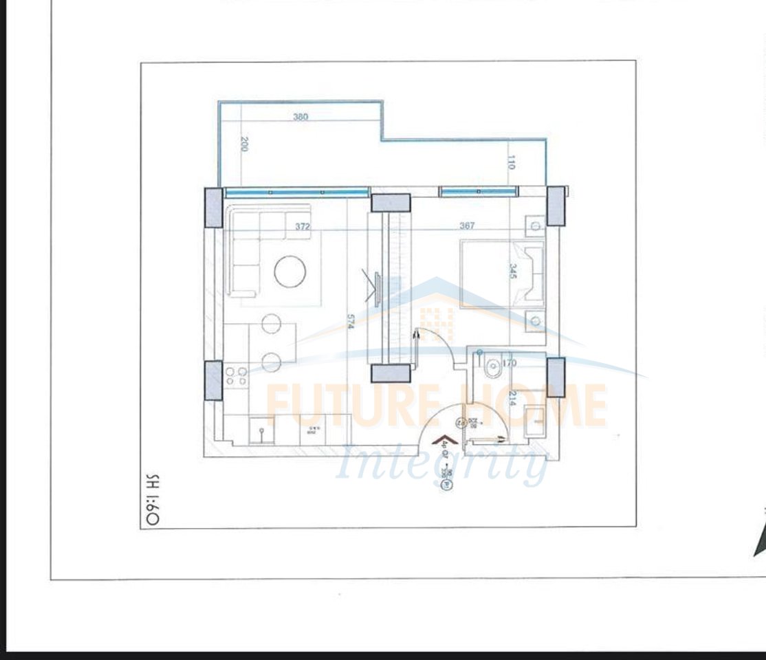 Shitet, Apartament 1+1, Uji i Ftohtë, Vlorë.