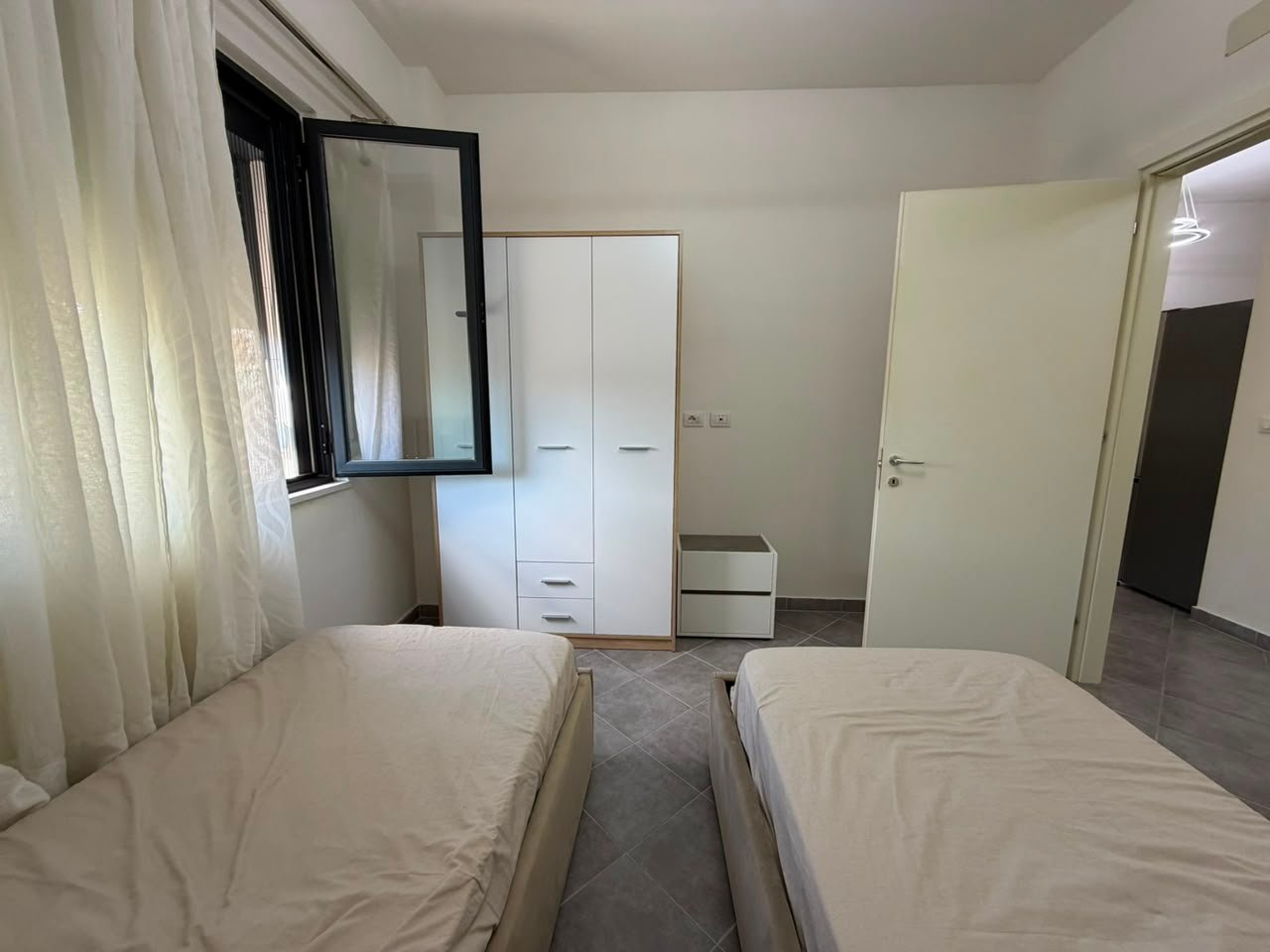For rent, 2+1 Apartment + Parking Space, Jordan Misja Street, Tirana.