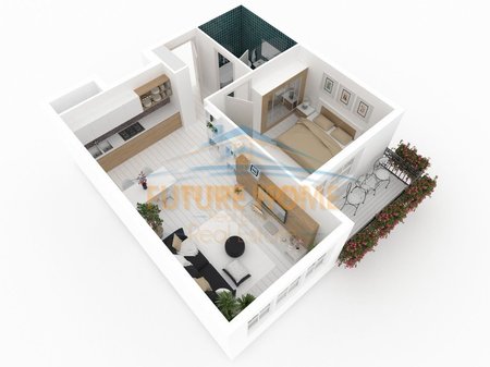 Apartment 1+1 for Sale, Gjiri Lalzit