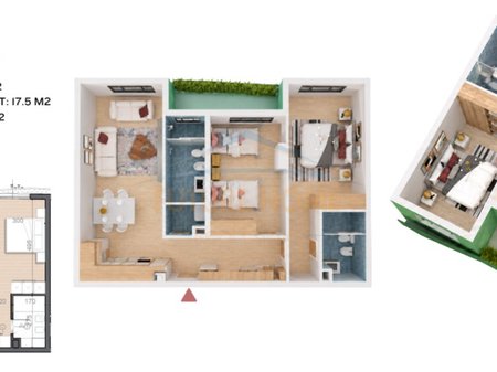 Shitet Apartament 2+1,Rezidenca Puls,prane Spitalit Amerikan 2