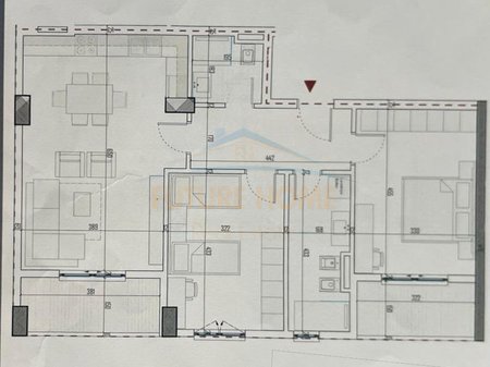 Shitet, Apartament 2+1,Ring Side Residence, Paskuqan