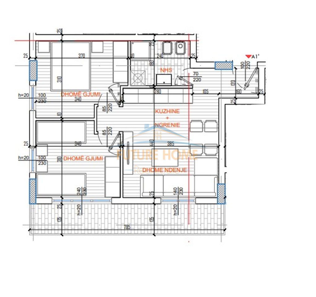 Shitet, Apartament 2+1, Rruga Kujtim Hysi, Tiranë
