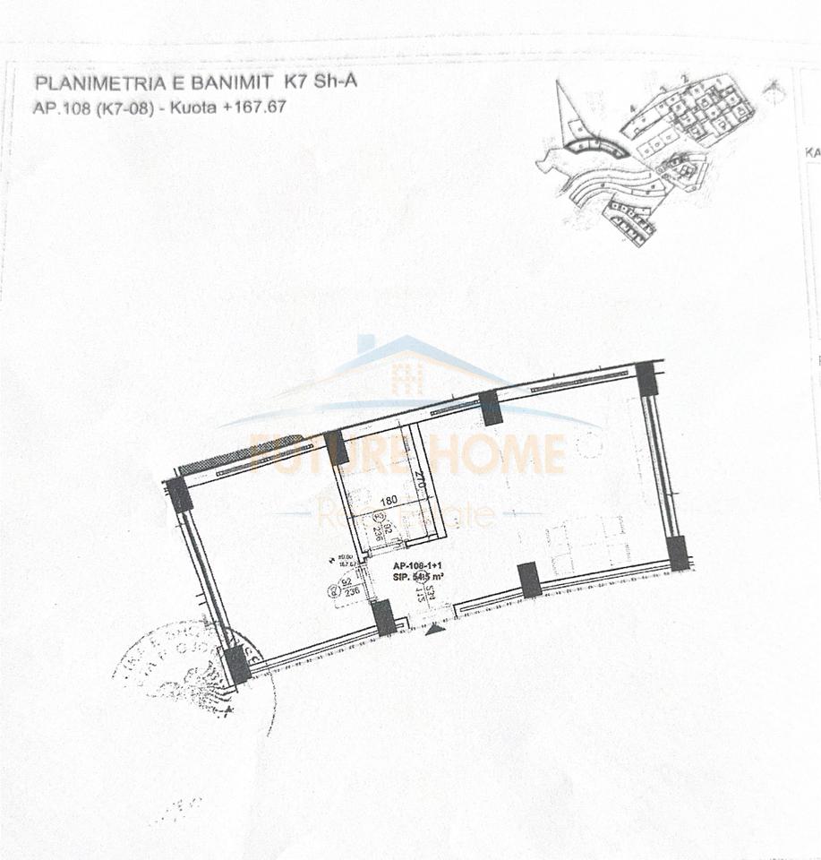 For sale, Apartment 1+1, Kodra e Diellit East, Tirana.