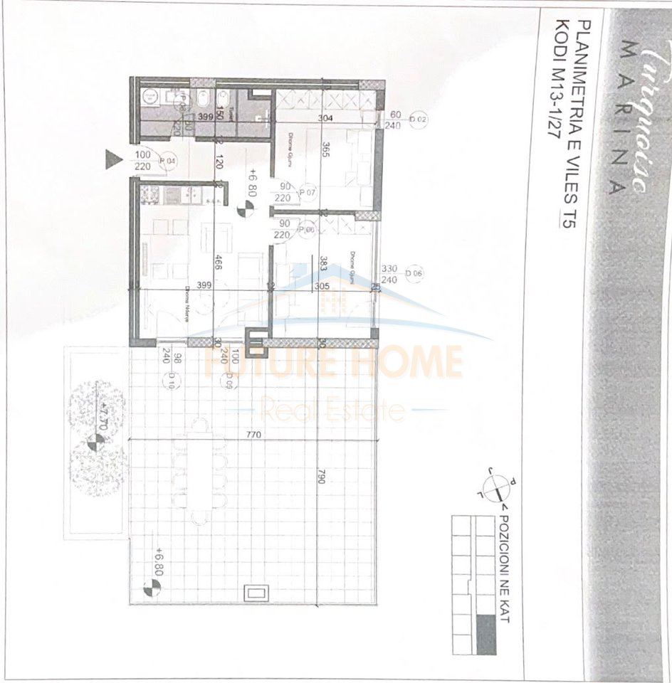 Shitet, Apartament , “Turquoise Marina”, Gjiri I Lalëzit, Durrës.