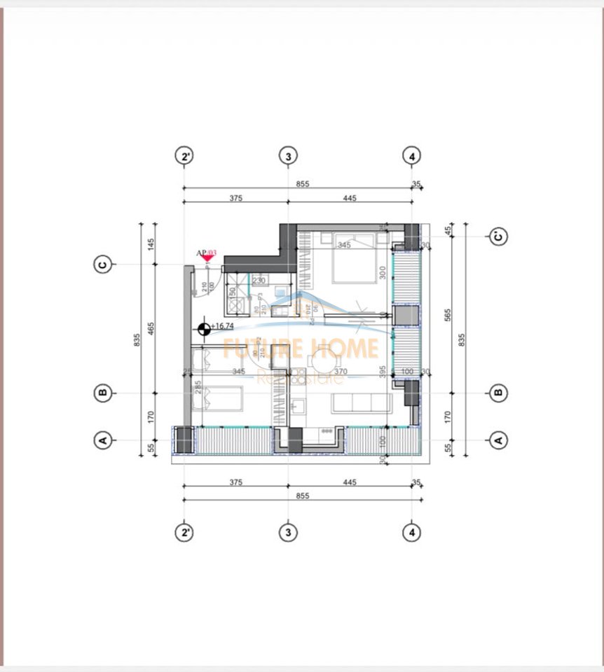 Shitet, Apartament 2+1, Skycomb Residence, Bulevardi i Ri, Tiranë