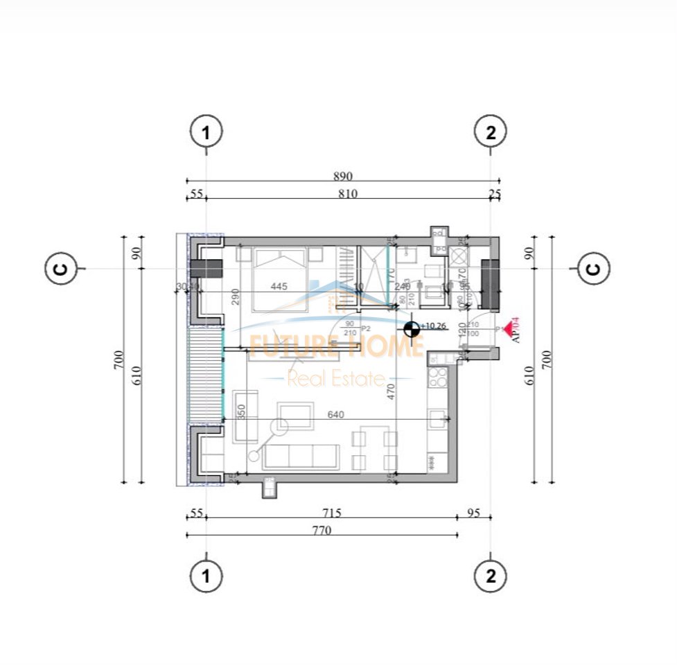 Shitet, Apartament 1+1, Skycomb Residence, Bulevardi i Ri, Tiranë