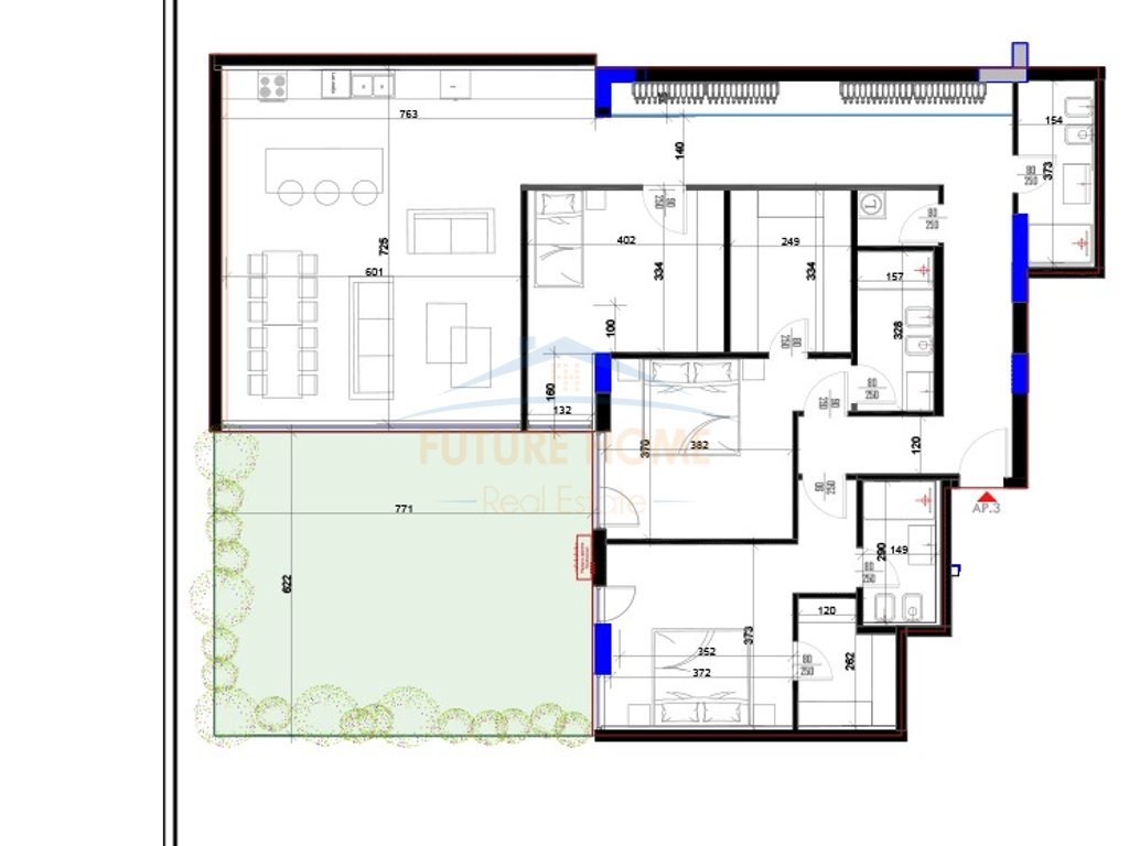 Shitet, Apartament 3+1+2, Forest Residence, Liqeni i Thate.