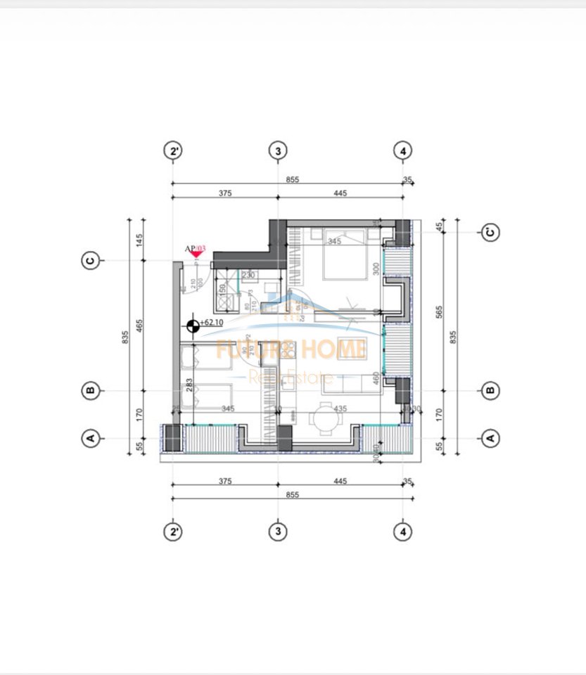 Shitet, Apartament 2+1, Skycomb Residence, Bulevardi i Ri, Tiranë