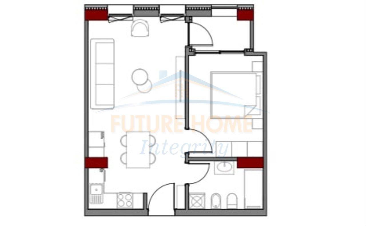 Shitet, Apartament 1+1, Art N'Lagje Residence, Tiranë.