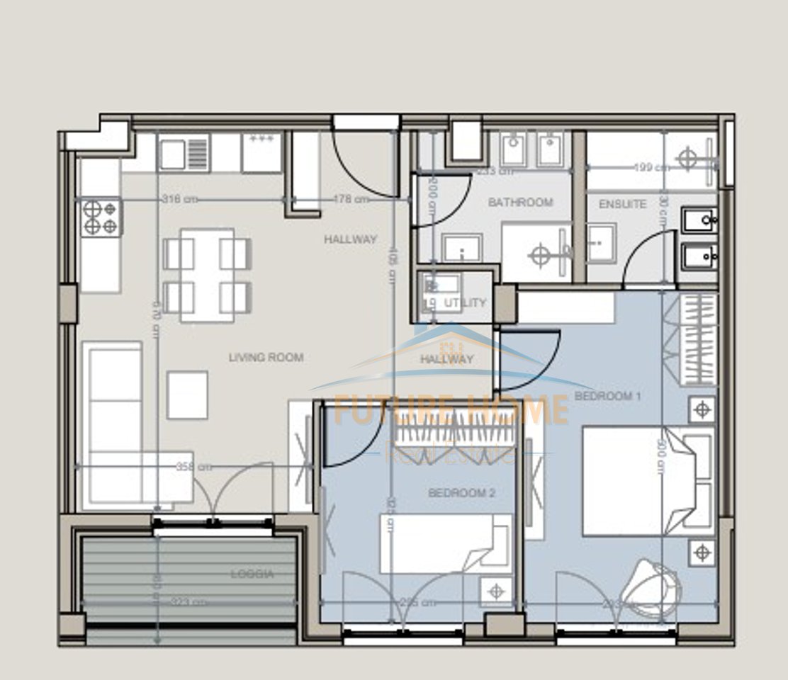 Mundësi investimi, Apartament 2+1, Baks Bay, Rana e Hedhun.