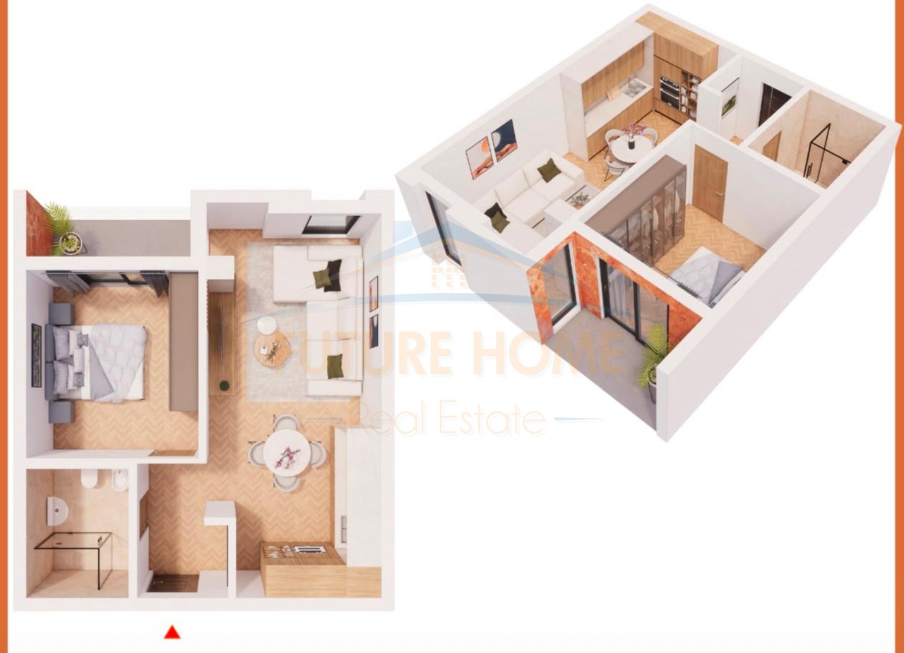 Shitet Apartament 1+1,Residenca Cubex,Rruga e Kavajes