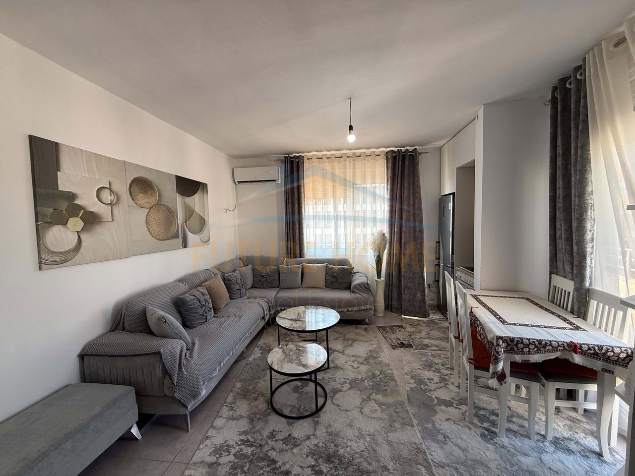 Rent, Apartment 1+1 + Veranda, Fratari Complex, New Ring, Tirana