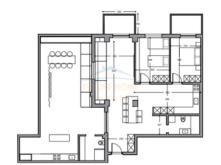 Shitet, Apartament 2+1+2+Verandë, Shkëmbi i Kavajës