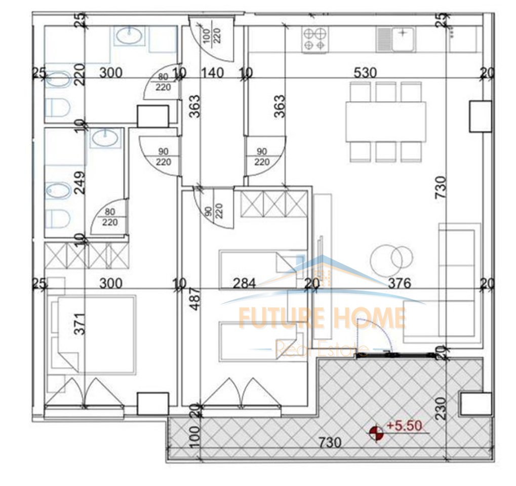 Shitet, Apartament 2+1+2, Aura Residence, Rruga Dritan Hoxha, Laprakë