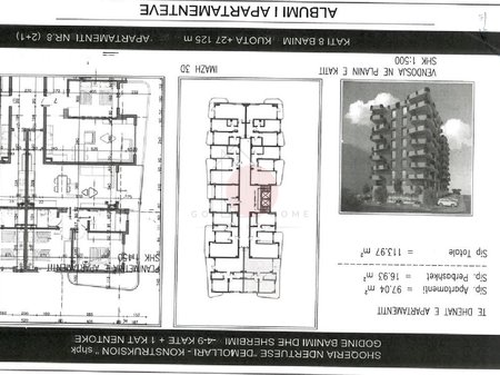 Apartament 2+1+2  Për Shitje në Kamëz