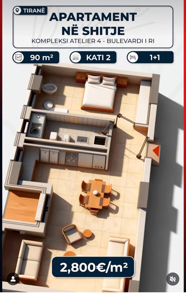 APPARTAMENTO 1+1 – NUOVO BOULEVARD (COMPLESSO ATELIER 4)