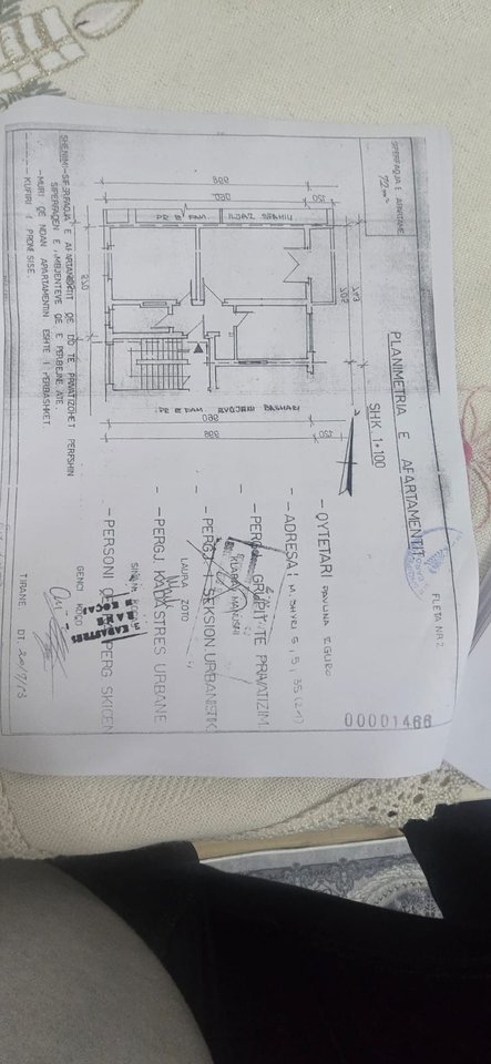 SHITET APARTAMENT 2+1 – MYSLYM SHYRI, TIRANË