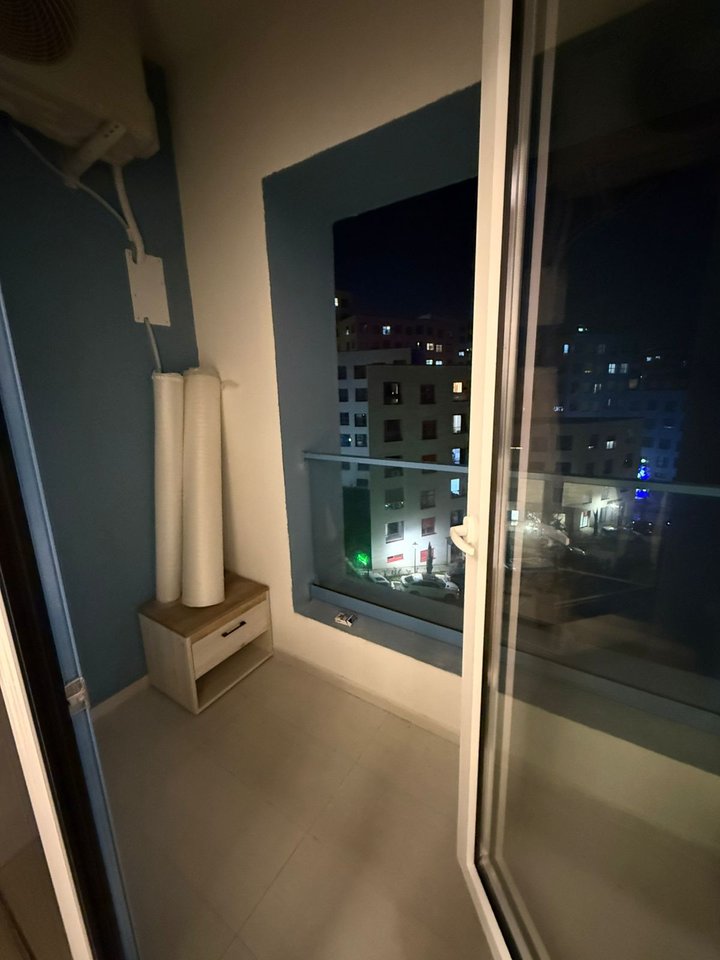 1+1 APARTMENT WITH BALCONY FOR RENT – ALI DEMI (KADIU COMPLEX), TIRANA