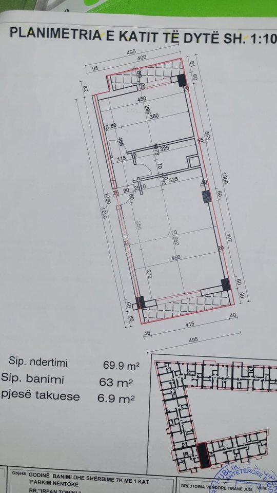 FOR SALE 1+1 APARTMENT – KOMUNA E PARISIT, ROBERT ZHVARC STREET