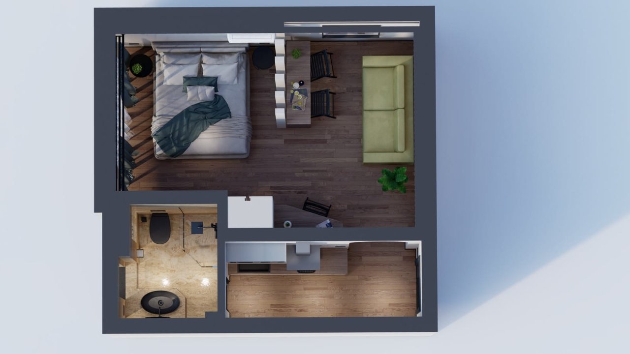SHITET STUDIO APARTAMENT – BLLOK, TIRANË