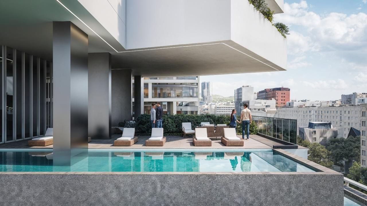 SHITET APARTAMENT 1+1 – THE FORTY FOUR TOWER, TIRANË