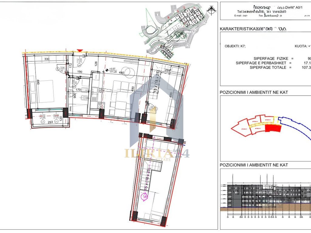 Duplex 3+1 for sale at "Kodra e Diellit"