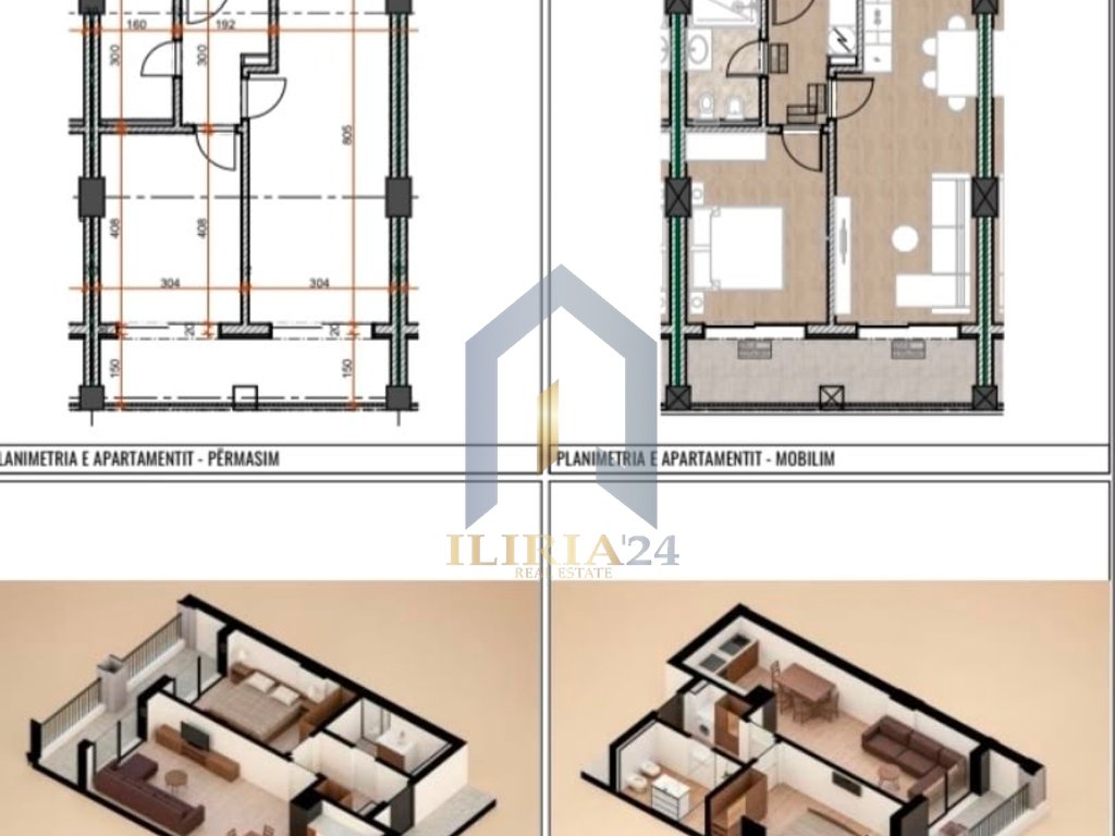 OKAZION! Apartament 1+1 për shitje tek "Mali i Robit"