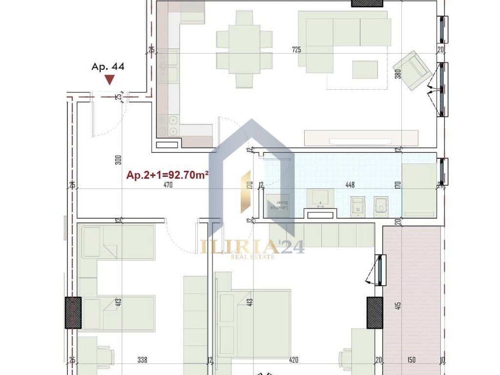 Super Okazion!
Apartament 2+1 per shitje ne “Paskuqan”