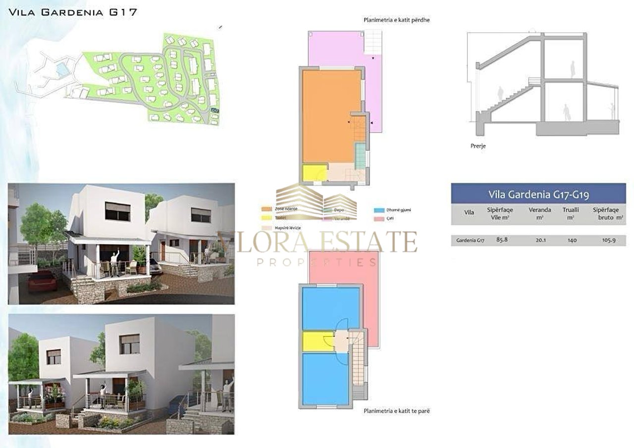 Villa 2+2 For Sale in Dhërmi, Vlorë - €695,000 | 105.9 m²