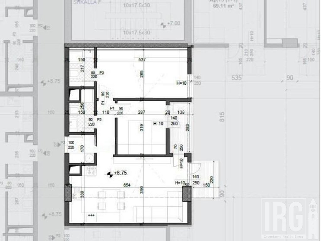 Shitet apartament 2+1+2 | Meis Garden Residence – Fusha e Aviacionit