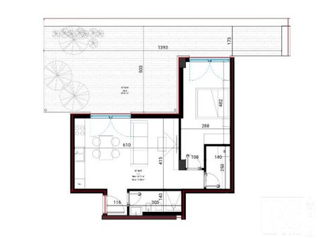 Appartamento 1+1 con cortile in vendita a Square Village, Drimadhes!