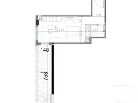 Studio apartment with yard for sale at Square Village, Drimadhes!