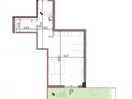 Monolocale con cortile in vendita a Square Village, Drimadhes!