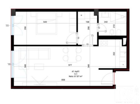 Appartamento 1+1 in vendita a Square Village, Drimadhes!