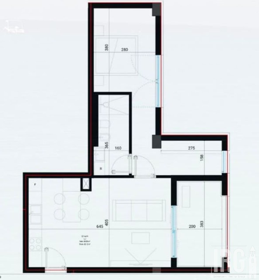 Appartamento 1+1 in vendita a Square Village, Drimadhes!