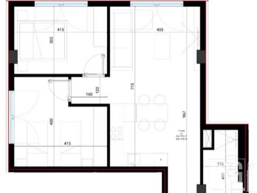 Apartment 2+1 with Yard for Sale at Square Village, Drimadhes!